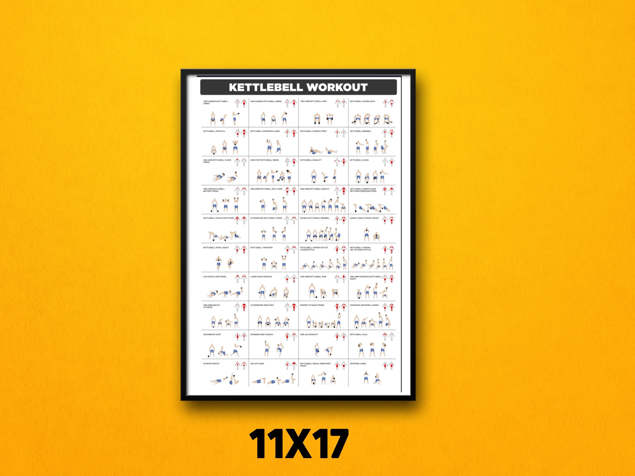 Kettlebell Workout Printable Digital Download | INSTANT Download ...