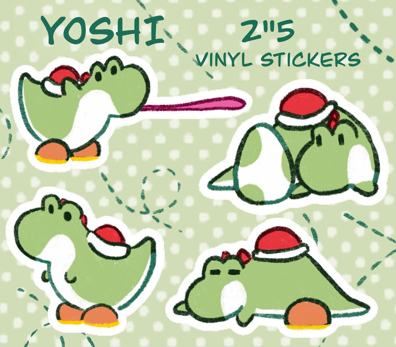 Yoshi Stickers 25 Etsy