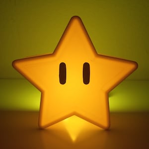 Nintendo Super Star | Christmas Star | Tree Topper | Night Light | Mario Bros | Lights Sold Seperatly