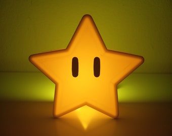 Nintendo Super Star | Étoile de Noël | Cime d’arbre | Lumière de nuit | Mario Bros | Lumières NON incluses