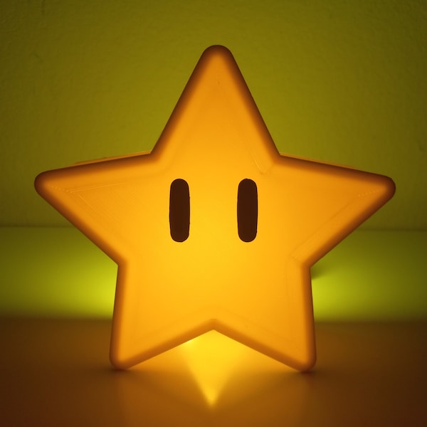 Nintendo Super Star | Christmas Star | Tree Topper | Night Light | Mario Bros | Lights NOT Included