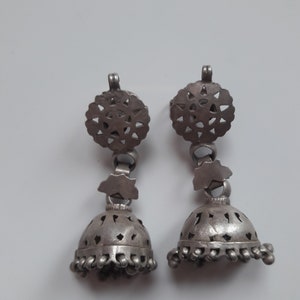 Vintage before 2000s Earrings Handmade Earrings high Grade silver Earrings Rajasthan Tribal Banjara Earrings old Earrings Dangles Earrings.