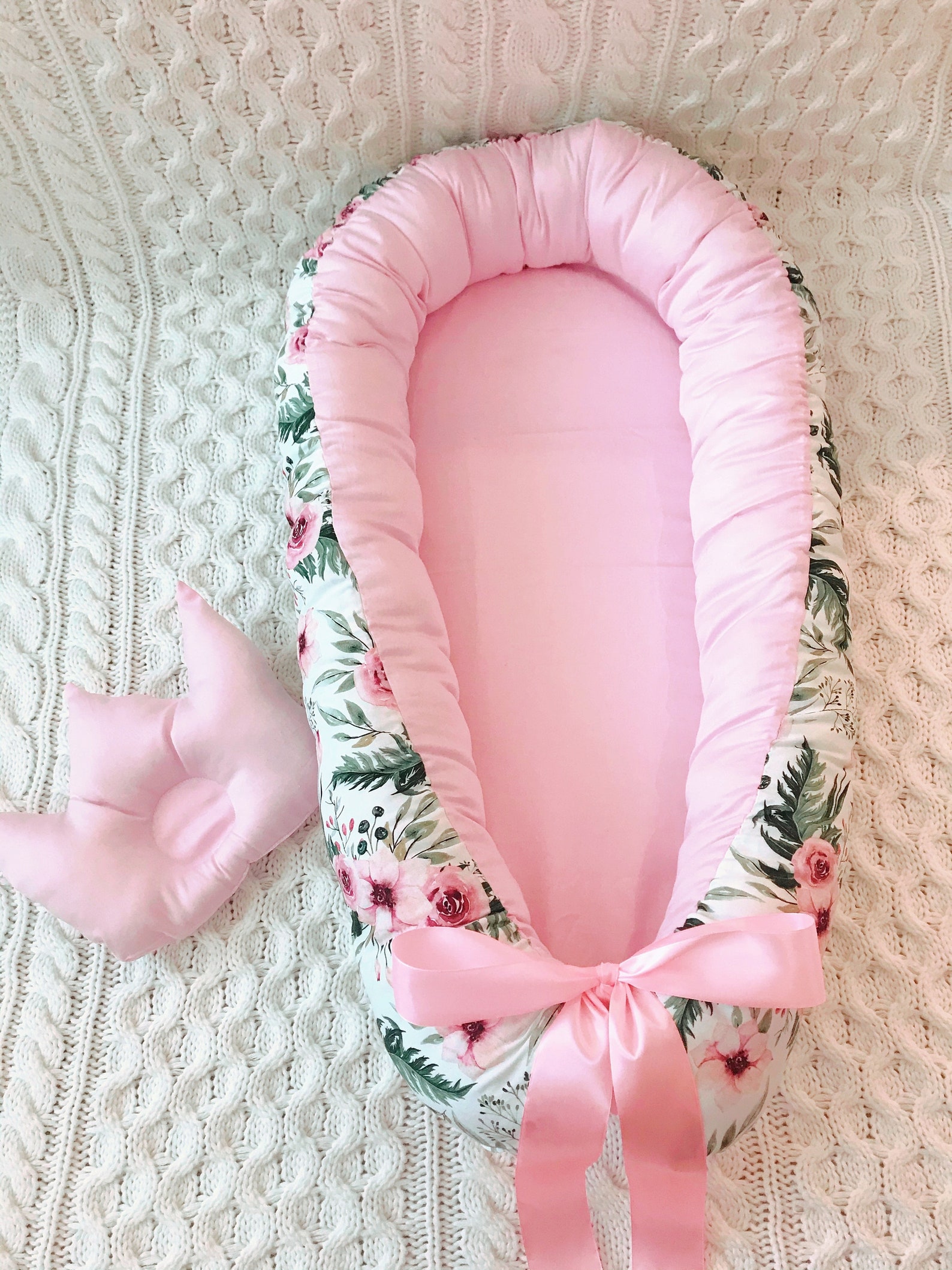 Flower baby nest for newborn babynest sleep bed cot | Etsy