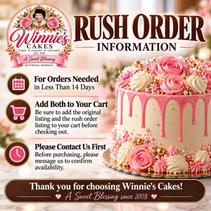 Rush Order Fee | Winnie’s Cakes | Expedited Custom Orders