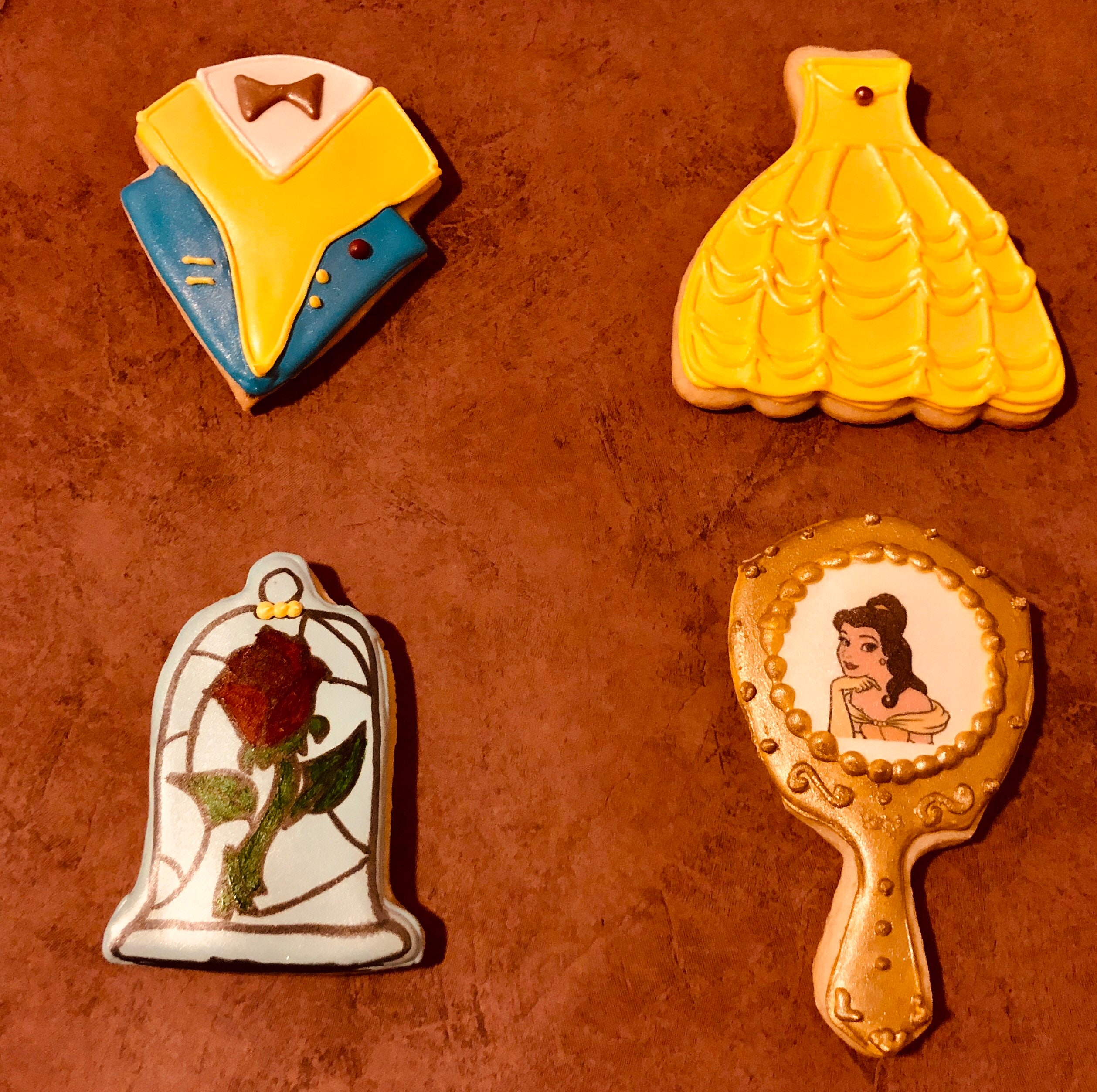 12 Beauty and the Beast Inspired Sugar Cookies - Etsy