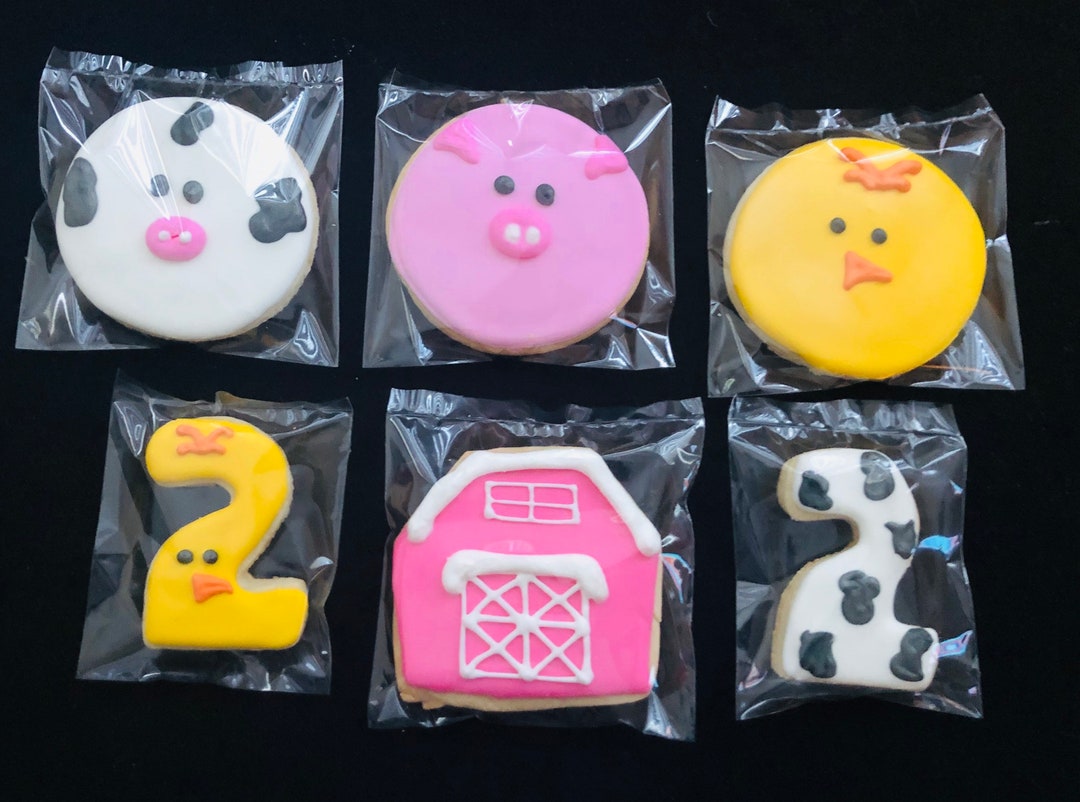 12 Barnyard Animal Sugar Cookies - Etsy
