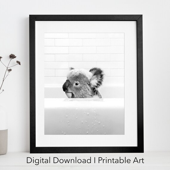 Fun Koala Printable Art Instant Download Koala Printable | Etsy