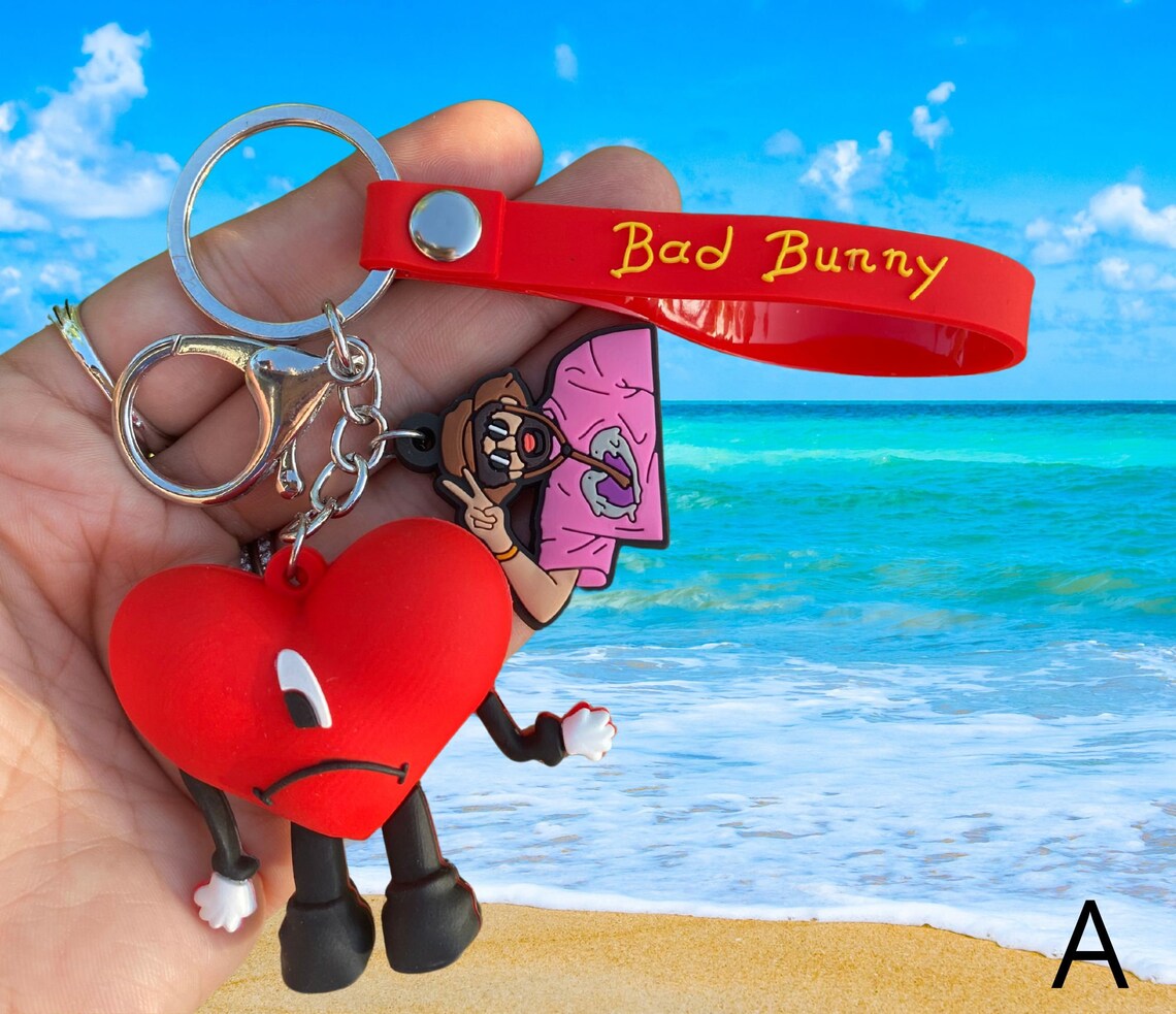 Bad Bunny Keychain Bad Bunny Un Verano Sin Ti Keychain Bad Etsy