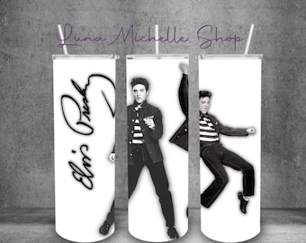 Elvis PresleyPNG, Elvis PNG, Tumbler Wrap, Sublimation Image, Elvis Presley Tumbler Wrap,