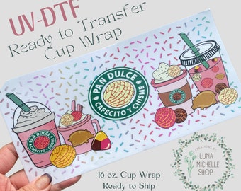 UVDTF 16OZ Glass Cup wraps transfers Free Shipping – pretty transfers