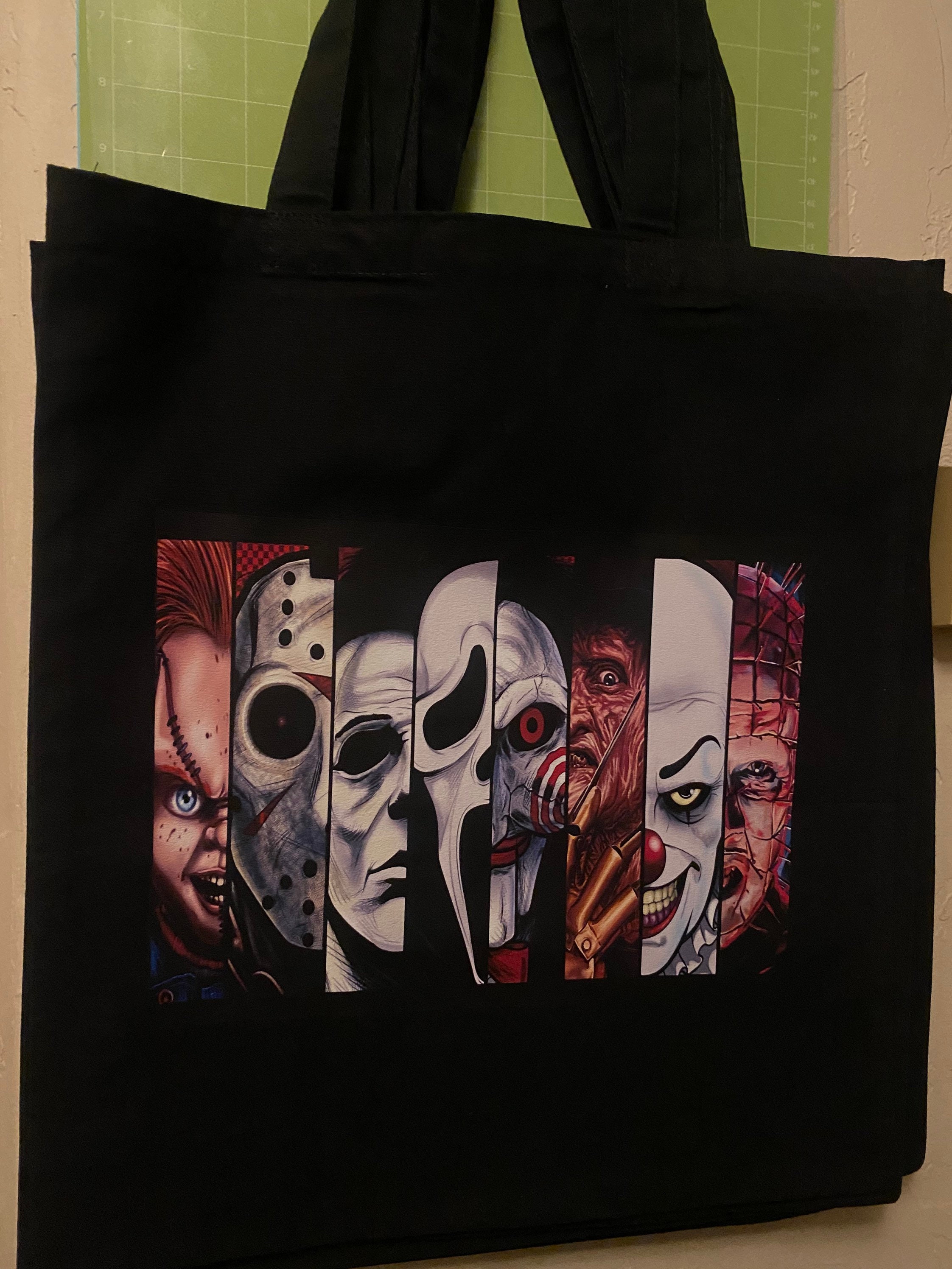 Horror Characters Tote Bags Horror Film Tote Bags Custom Etsy