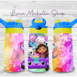 12oz Tumbler Wrap, 12oz Kids Tumbler Wrap, Gabby PNG, Sublimation, PNG Files, Custom Cup, Kids Tumbler