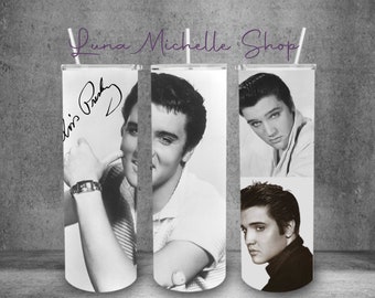 Elvis Presley, Regali di Elvis Presley, Elvis Presley PNG, Sublimazione di Elvis Presley, Elvis Presley Tumbler Wrap, Elvis Wrap