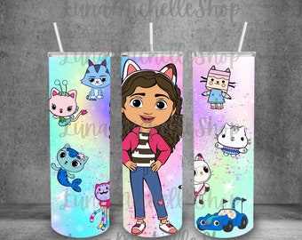 Gabby’s Dollhouse PNG, Gabby’s Dollhouse, Gabby’s Dollhouse Sublimation, Images PNG, Tumbler Wrap, Sublimation Wrap