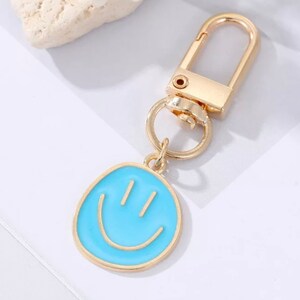 Smiley Face Keychain, Happy Face Keychain, Christmas Gift, Stocking ...