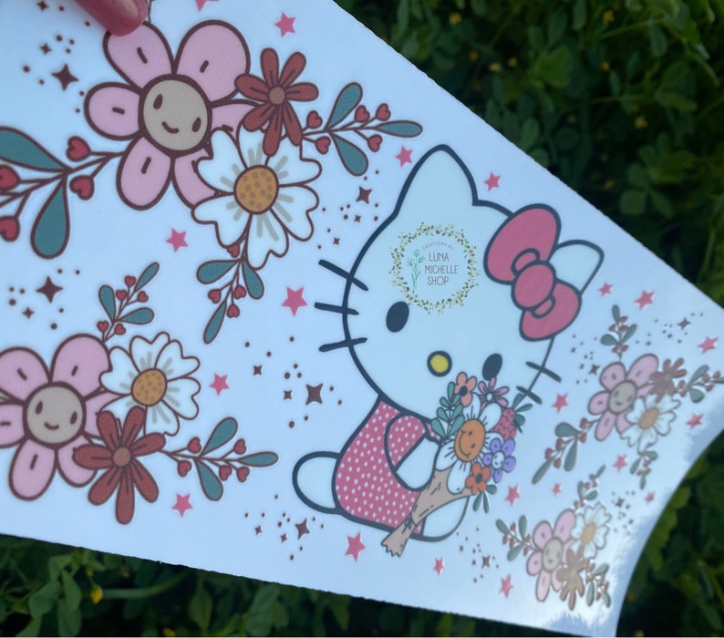 8 Fogli Adesivi UV DTF Per Tazze – Decalcomanie Floreali Con Fiori, Girasoli E Arcobaleno – Impermeabili E Riavibili – 14x25 Cm