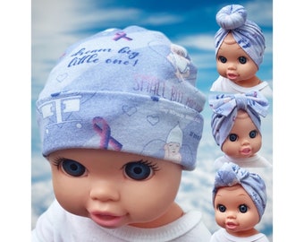 Micro preemie Hat, Preemie headbands, Micro Preemie Clothes, Micro preemie Gifts, Preemie Baby Gift