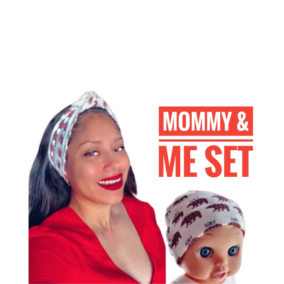 Micro Preemie Christmas Matching Set of 2, Micro Preemie Holiday Hat