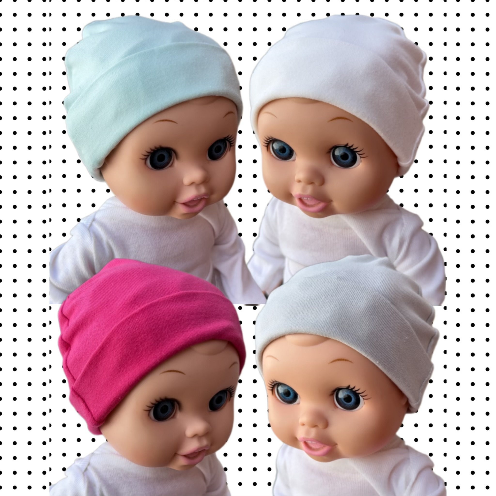 Preemie Hat Bundle, NICU Winter Hats, Set of 4, NICU Care Package, NICU Baby Gift, Preemie Baby Gift, Unisex, Preemie Hat, Nicu Baby Hat