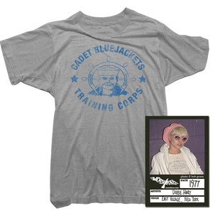 Blondie T-Shirt - Blue Jackets Tee worn by Debbie Harry - Officially Licensed