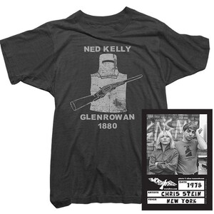 Blondie T-Shirt - Ned Kelly Tee worn by Chris Stein - Officially Licensed
