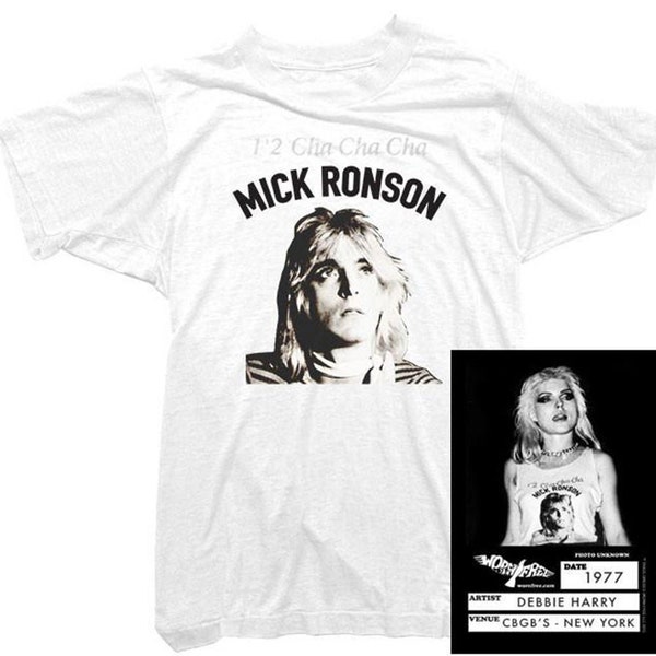 Blondie T-Shirt - Mick Ronson Tee worn by Debbie Harry - Officially Licensed