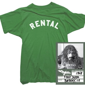 Frank Zappa Womens T-Shirts - Rental Tee worn by Frank Zappa - Officially Licensed - Organic Cotton
