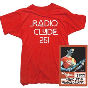 Frank Zappa Herren T-Shirt - Radio Clyde Tee getragen von Frank Zappa - Herren
