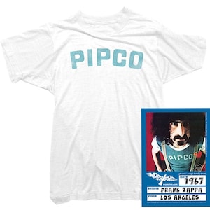 Frank Zappa Womens T-Shirt - Pipco Tee worn by Frank Zappa - Officially Licensed - Organic Cotton