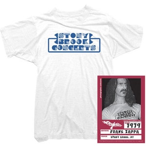 Frank Zappa Womens T-Shirt - Stony Brook Tee getragen von Frank Zappa - offiziell lizenziert - Bio-Baumwolle