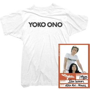 John Lennon T-Shirt - Yoko Ono Tee worn by John Lennon - Officially Licensed