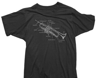 Miles Davis Womens T-Shirt - Trompete Teile Tee - offiziell lizenziert - Bio-Baumwolle