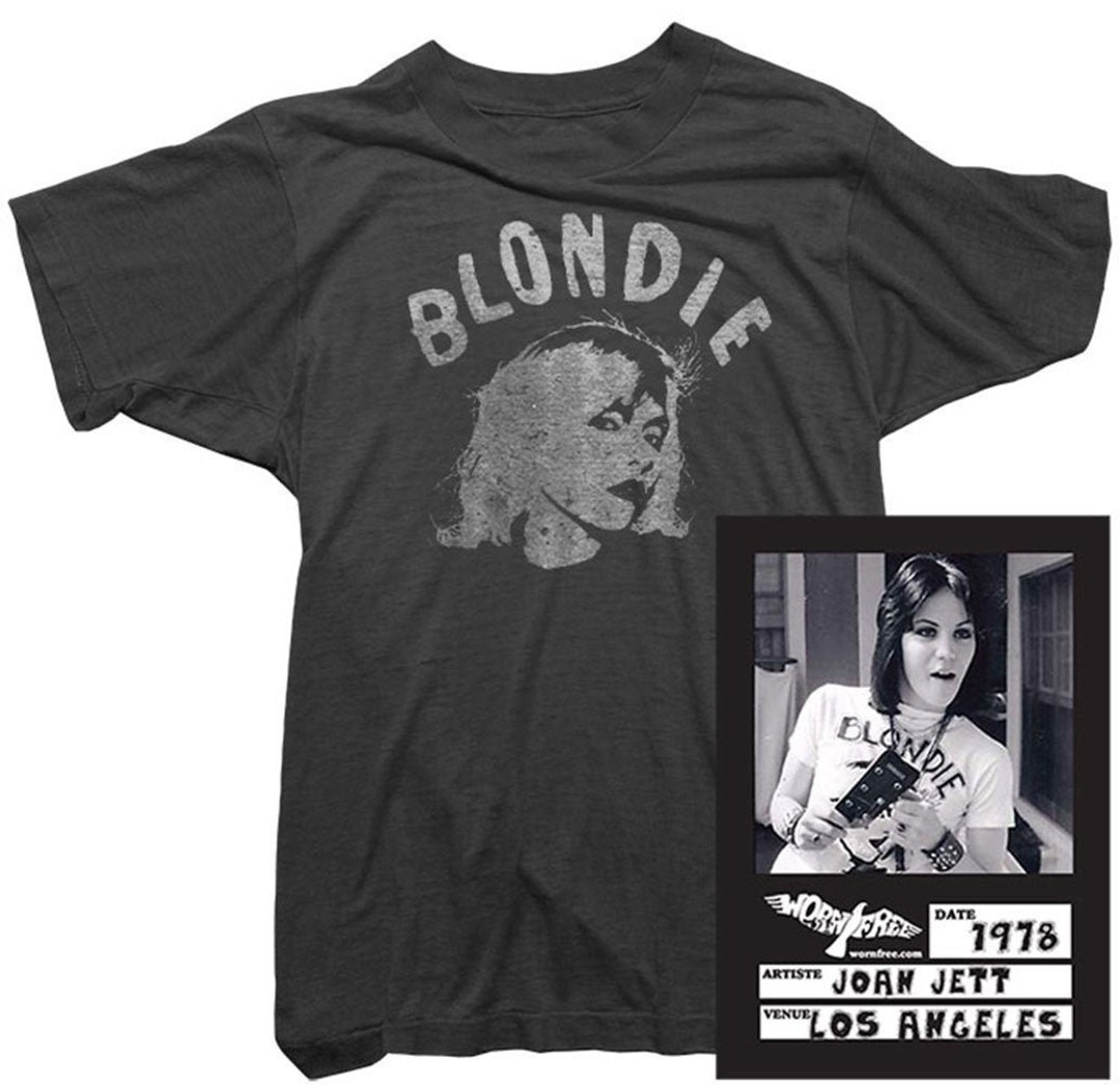 Joan Jett Womens T-shirt - Blondie Tee Worn by Joan Jett