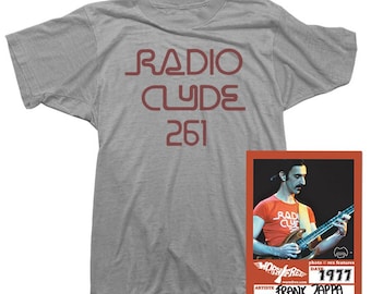 Frank Zappa Womens T-shirt - Radio Clyde Tee Worn by Frank