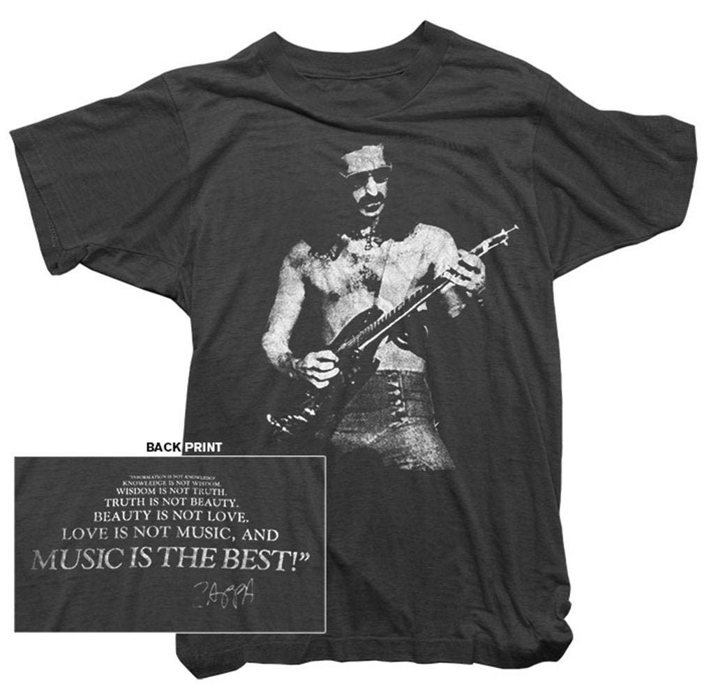 Image of Frank Zappa T-Shirt - Guitar Tee Mens