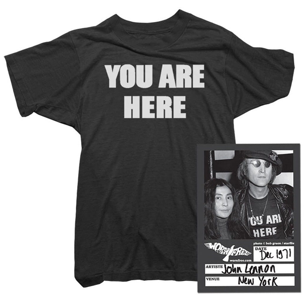 ジョン・レノン「You Are Here」Tシャツ - 公式ライセンス商品 
