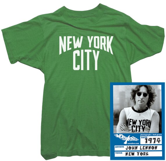 New york t top shirt john lennon