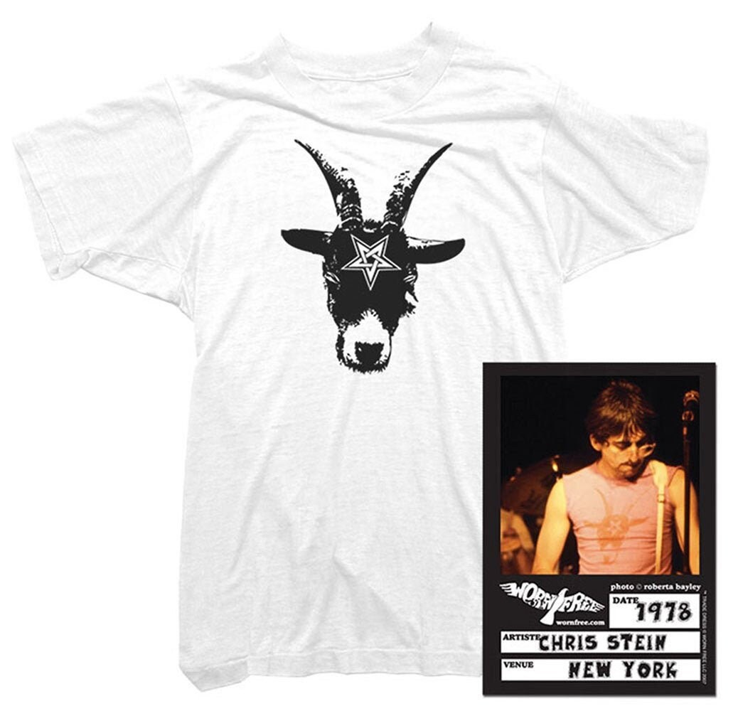 Image of Blondie T-Shirt - Pentagram Goat Tee Worn By Chris Stein Mens
