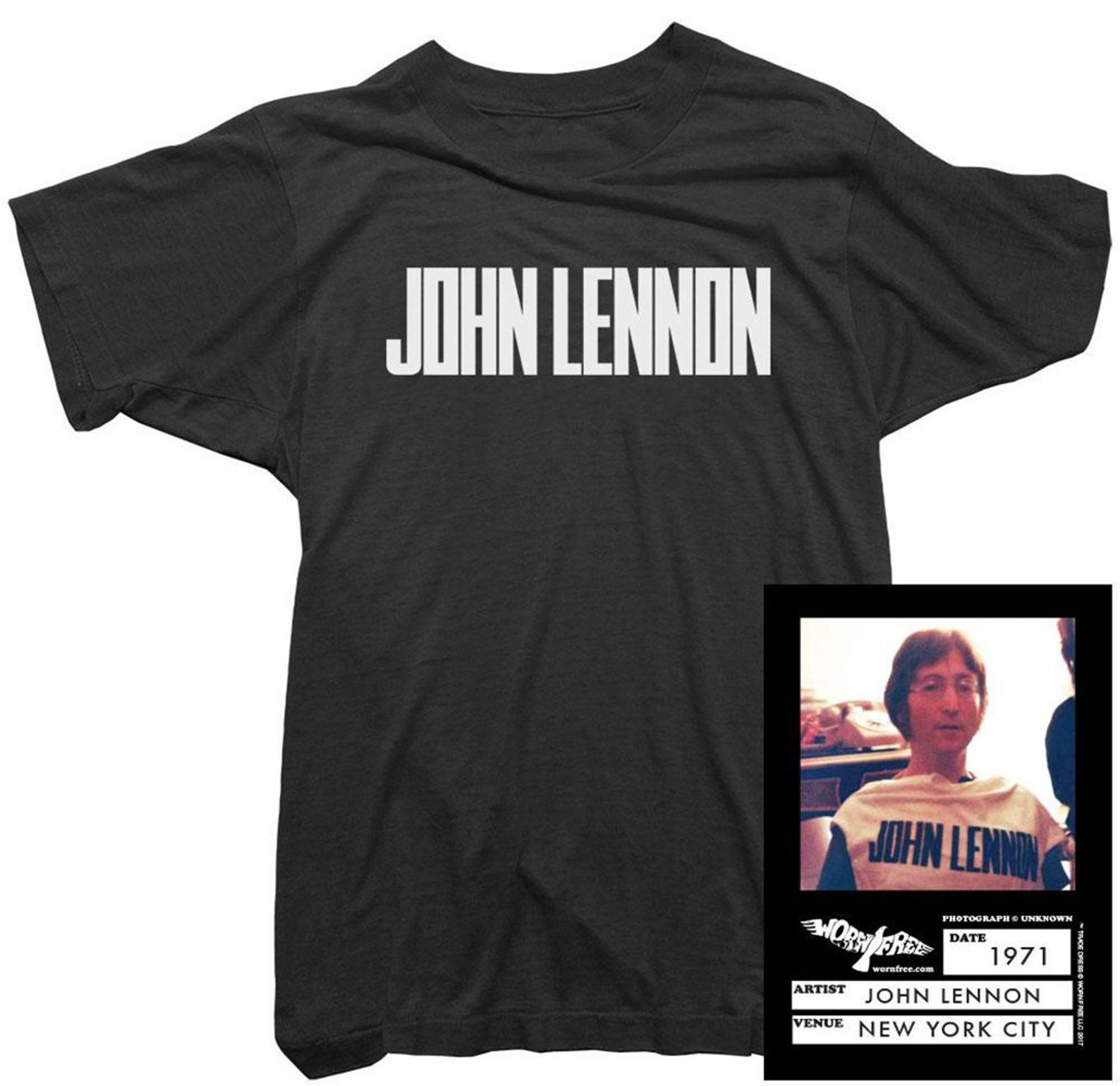 John Lennon Mens T-shirt Worn by John Lennon Officially | Etsy