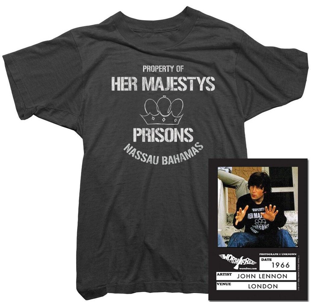 Image of John Lennon T-Shirt - Bahamas Prison Tee Worn By Mens