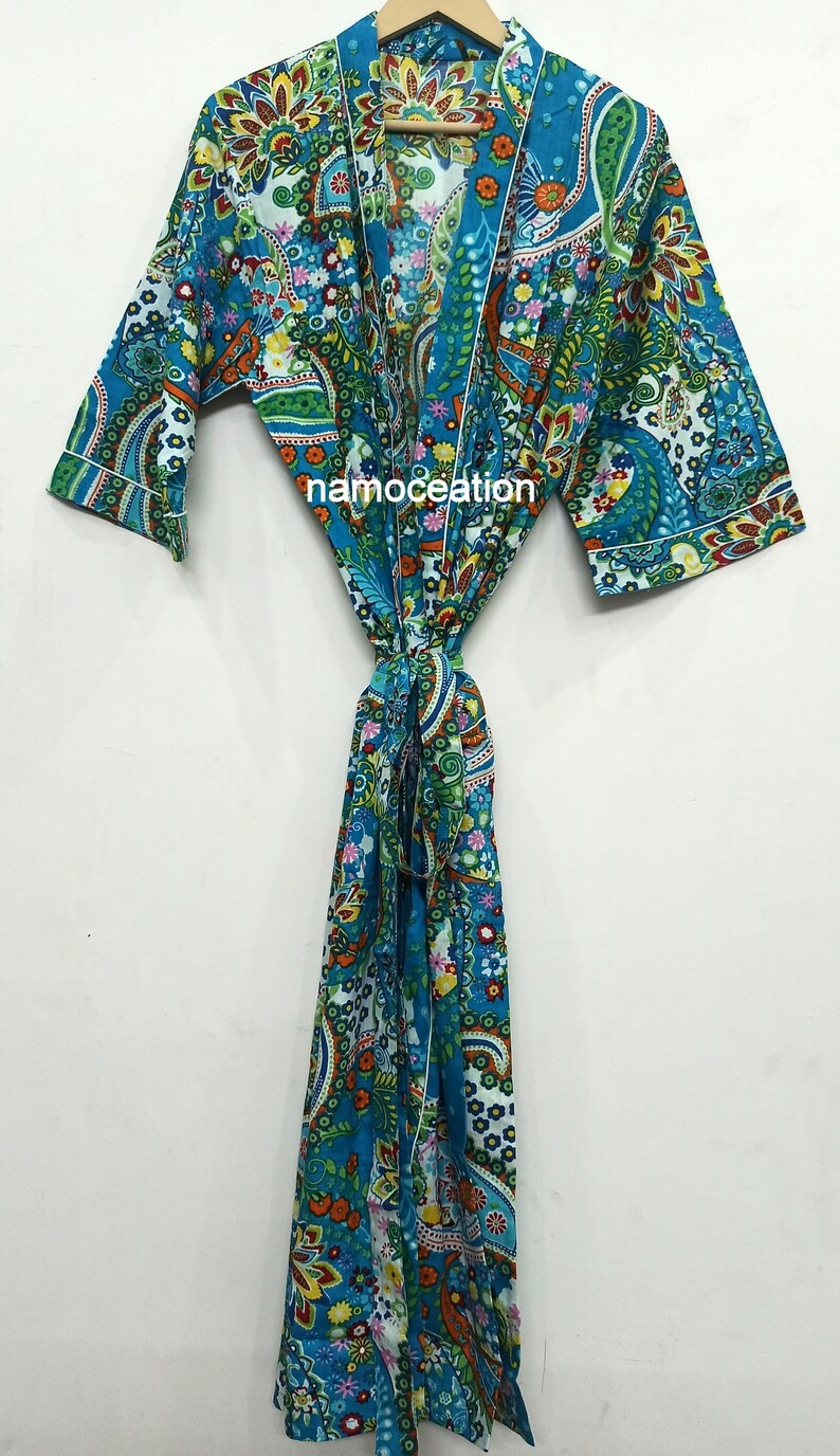 paisley print robe