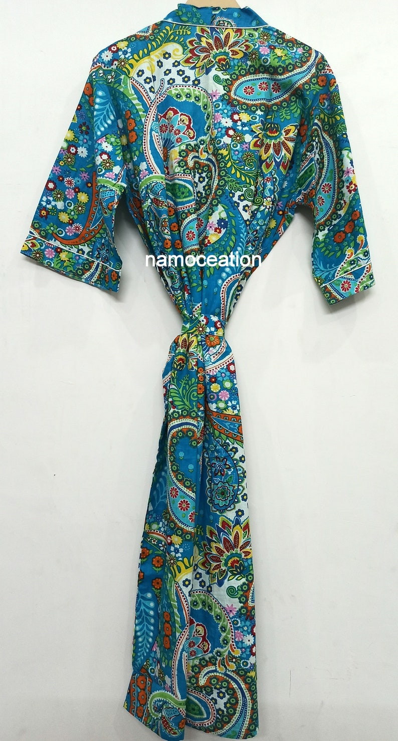 paisley print robe
