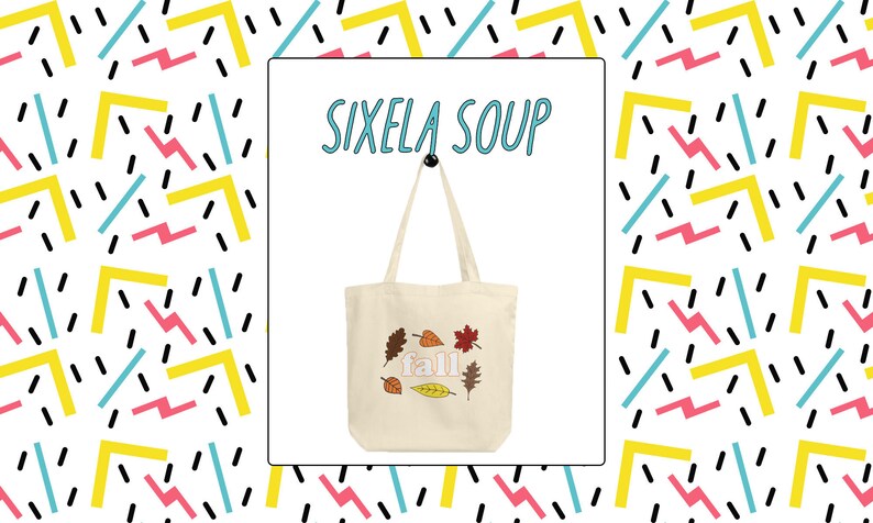 Fall Leaves Eco Tote Bag Graphic Print Tote Printed Handbags Hygge Gifts Fall Accessories Gifts for Her Cozy Gifts Autumn Accessories