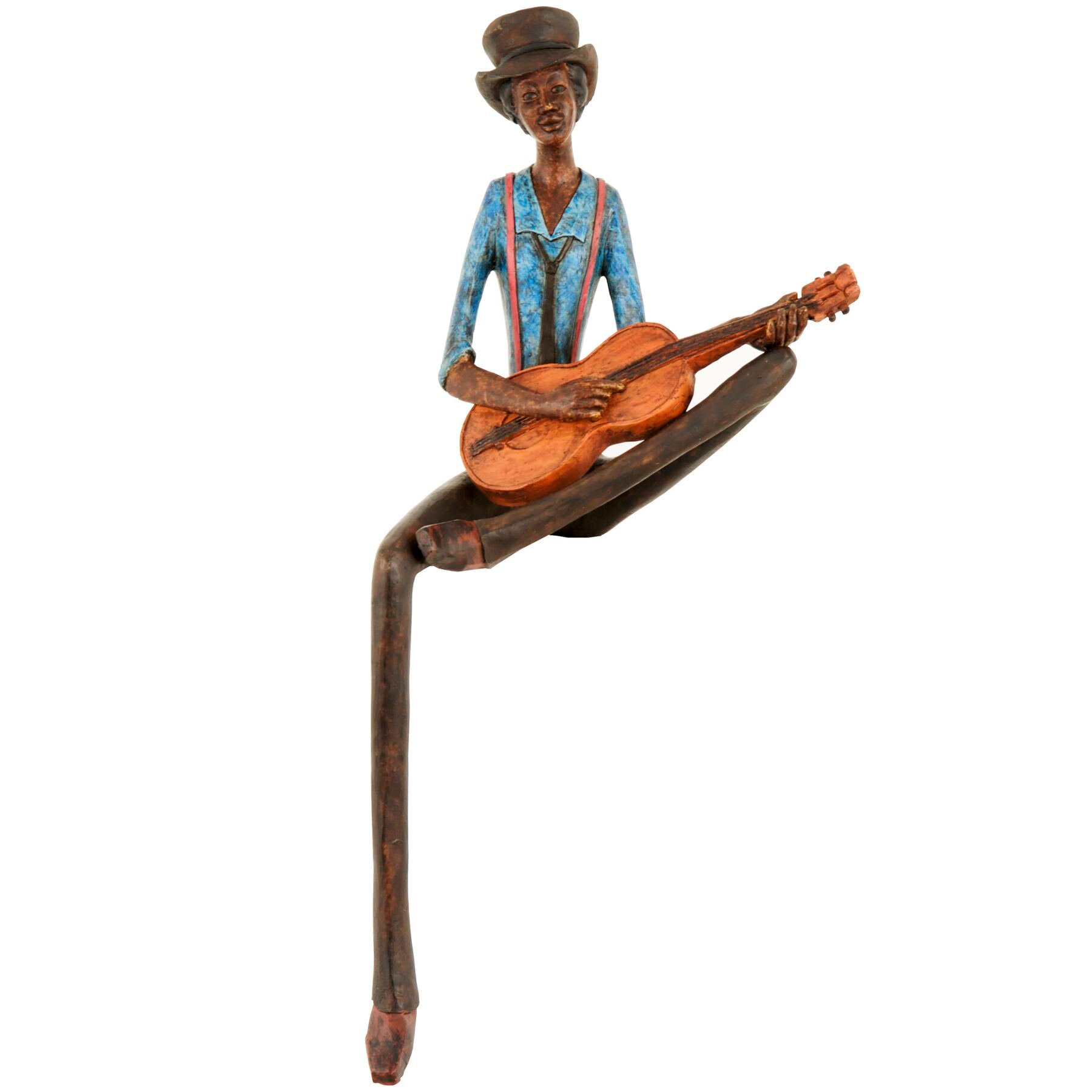 Set X 4 Sitting Jazz Band Figurines, Handcrafted, Perfect