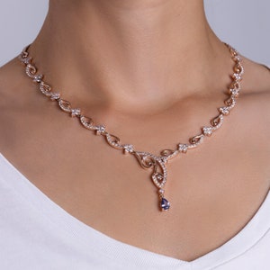 1 of a Kind Designer Necklace with Diamonds Nature Inspired