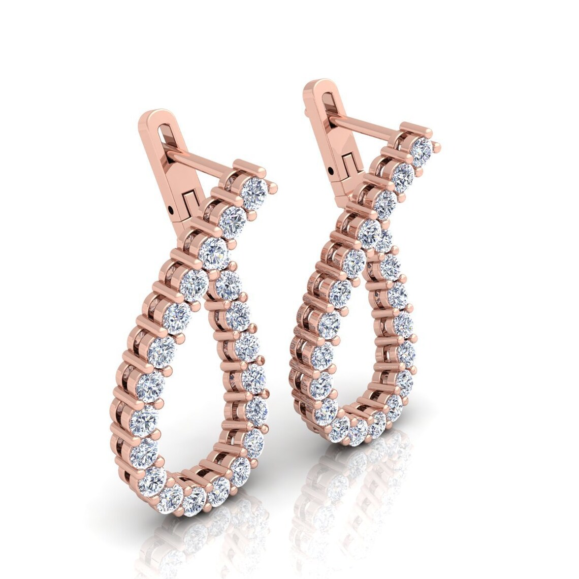 0.25 ct diamond earrings
