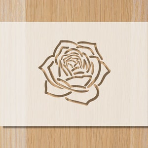 Rose Baking Stencil: Reusable Sourdough Bread Decoration