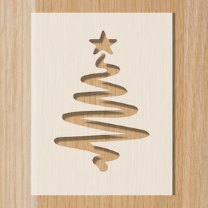 Christmas Tree Stencil: Reusable Baking Decoration for Bread & Cakes