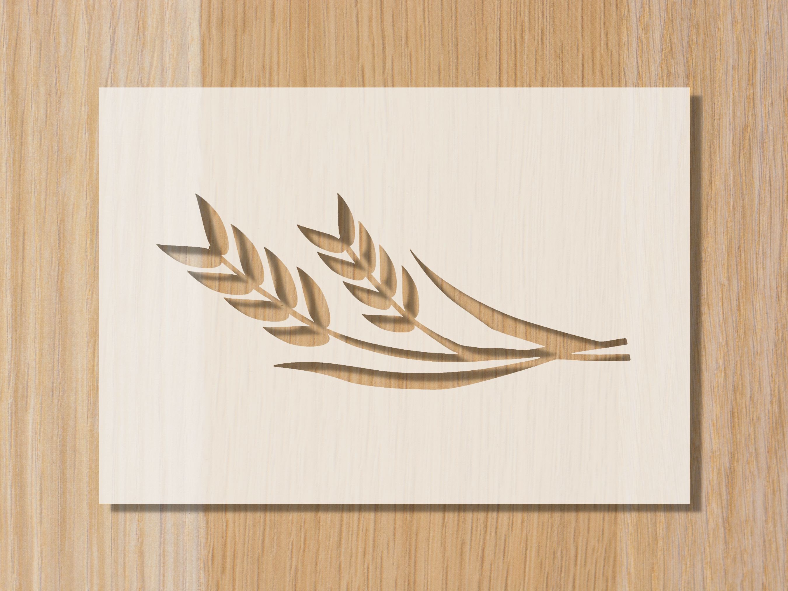 Wheat Bread Stencil - Baking Stencil for Artisan Bread - Baking  Decoration.(Stencil only - 6x6)