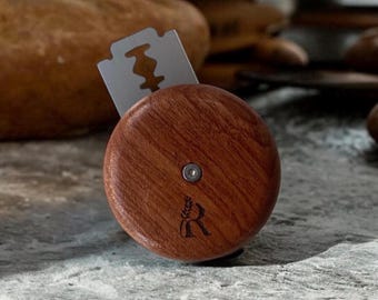 Boitage de pain personnalisé : outil de mesure du levain OVNI, coupe-pain en bois